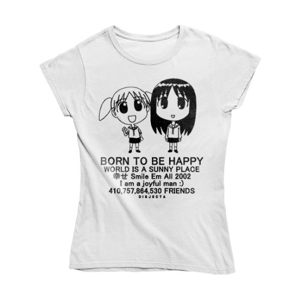 Producto - REMERA OSAKA Y CHIYO BORN TO BE HAPPY :) AL CUERPO