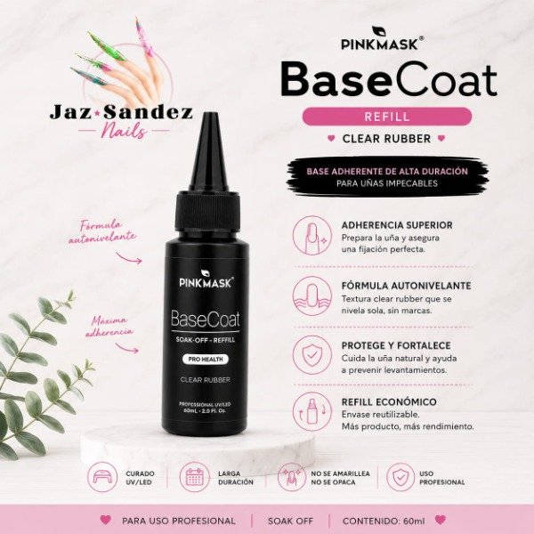 Producto - BASE COAT REFILL 60ML PINK MASK