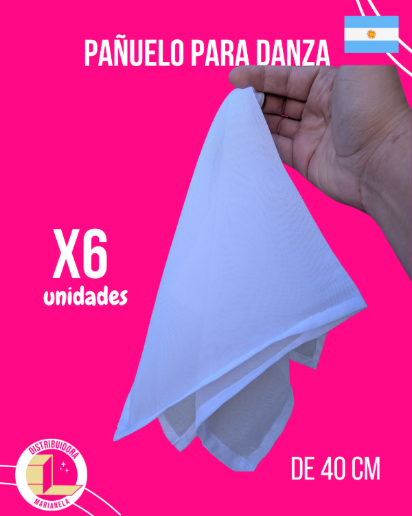 Producto - Pañuelo Danza 40 cm Gasa Colores Lisos - Pack x6 unidades