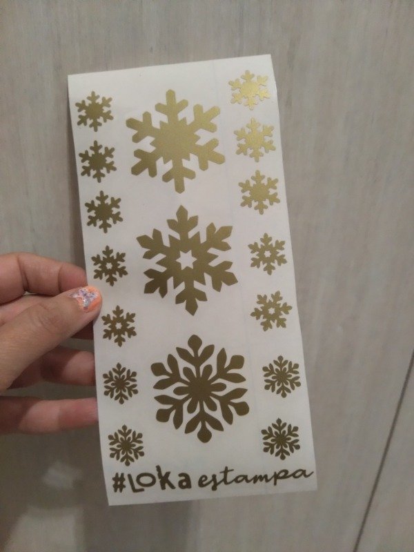 Producto - Vinilo de Corte 10x20cm Navidad #78 Oro Opaco