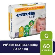 Producto - PAÑAL ESTRELLA SUPER PACK TALLE G X60
