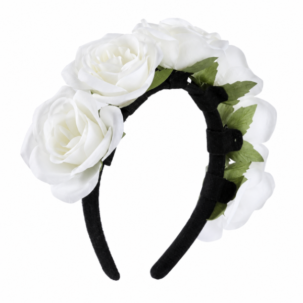 Producto - VINCHA FLORES BLANCAS