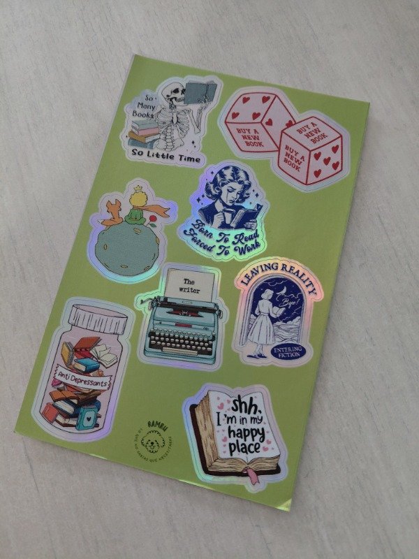 Producto - Planchitas de stickers - Literaria