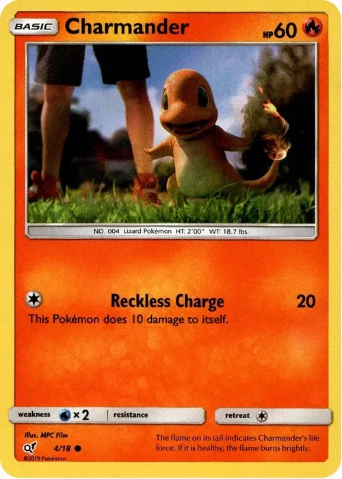 Producto - Charmander - 4/18 - Detective Pikachu - Holo