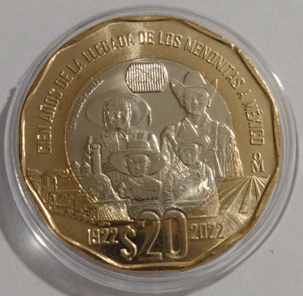 Producto - México 20 pesos 2022. 100 años de la llegada de los Menonitas - 0