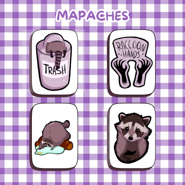 Producto - Sticker - Mapaches