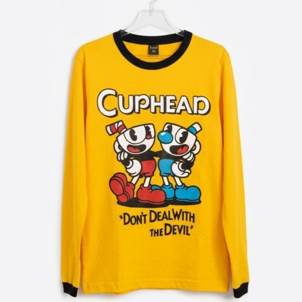 Remera manga larga infantil cuphead t.8