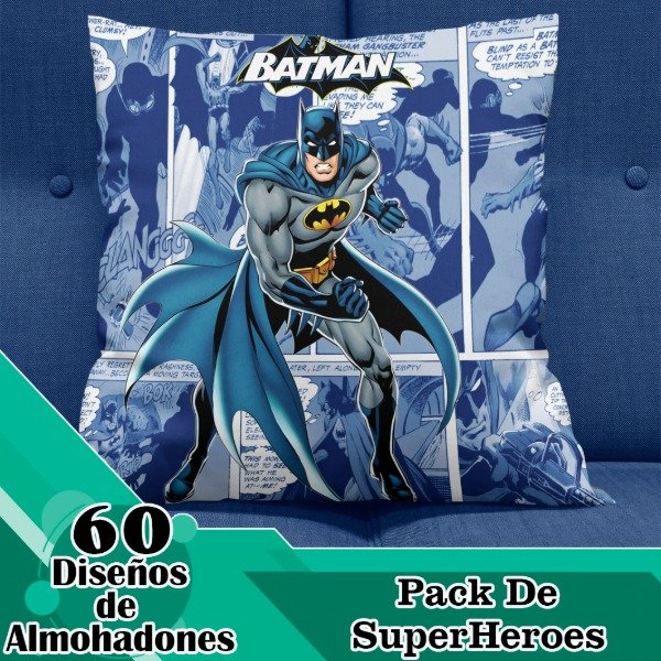 Producto - Diseños Digitales / Plantillas Para Almohadones De SuperHeroes