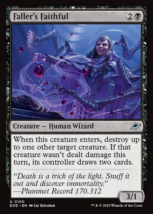 Producto - Faller's Faithful - Edge of Eternities (EOE) #100 uncommon normal