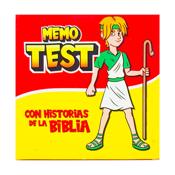 Producto - Juego Memo Test Con Historias De La Biblia Caja Roja PACK X2 UNIDADES