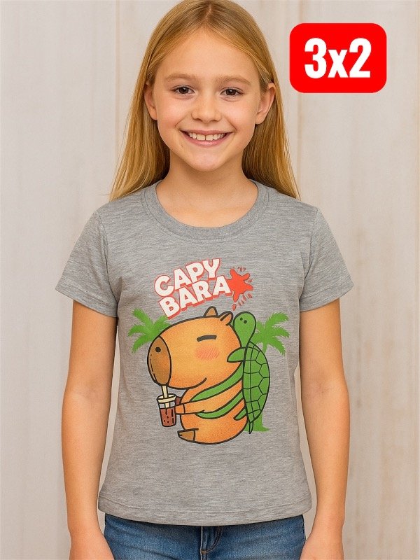 Producto - Capy Bara manga corta nena