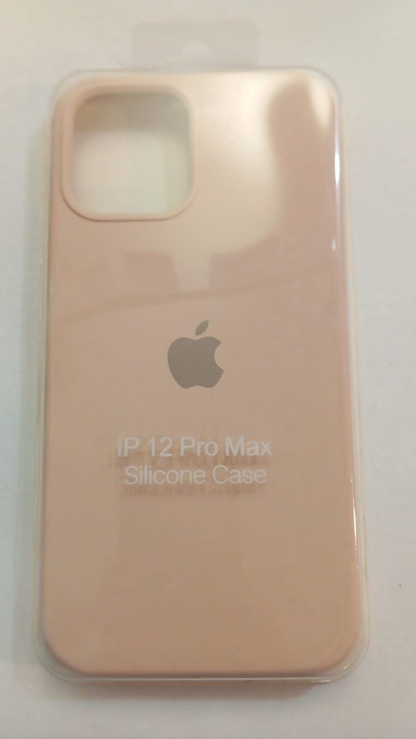 Producto - Funda Silicone Case Salmón Logo para iPhone 12 Pro Max