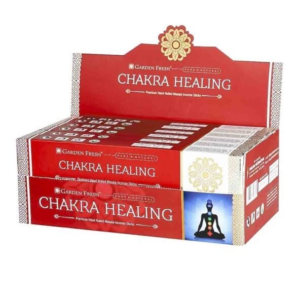 Producto - Sahumerios Garden Fresh sanacion del chakra 15 grs. x 12 unid