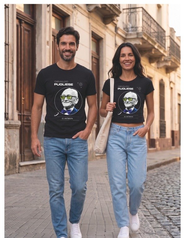 Producto - Remera Osvaldo Pugliese El Antimufa - Negra - 5