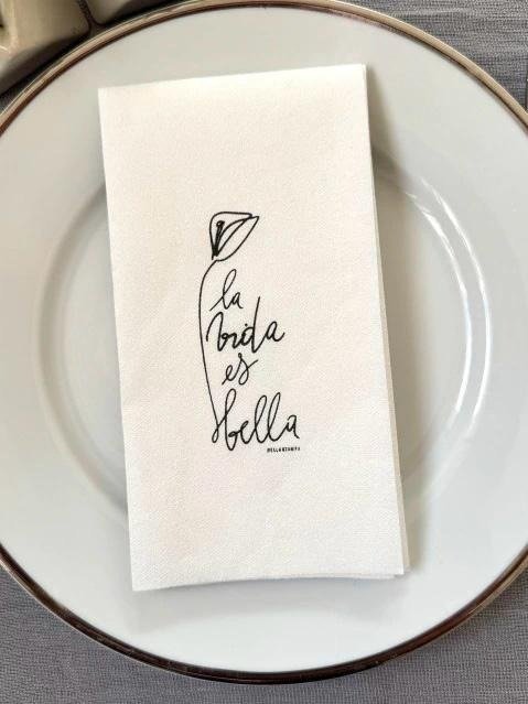 Producto - Servilletas Simil Tela Pack X 12 Frases (Airlaid)