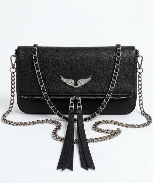 Producto - Cartera Zadig Rock Classic - Linea Exclusiva - Doble correa - Black