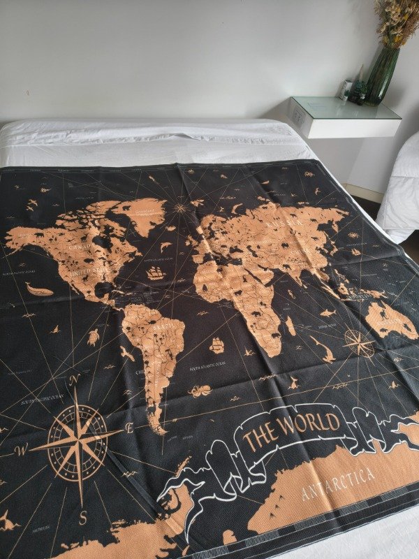 Producto - Lona Playera - Mapa Mundial - 2