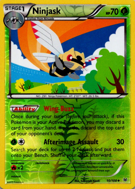 Producto - Ninjask - 10/108 - Roaring Skies - Reverse Holo