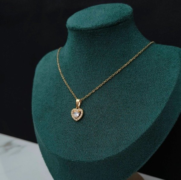 Producto - Collar Corazón dorado