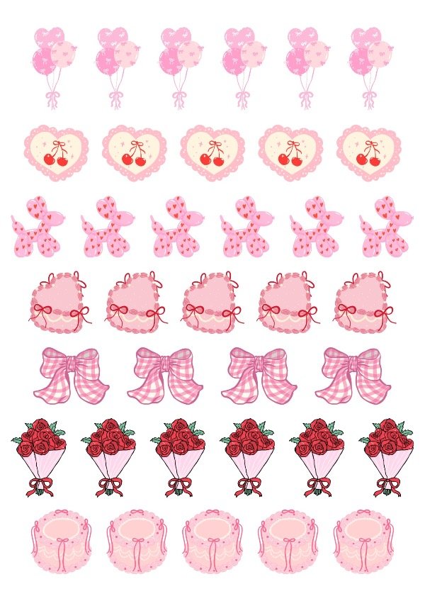 Producto - Imprimible stickers girly