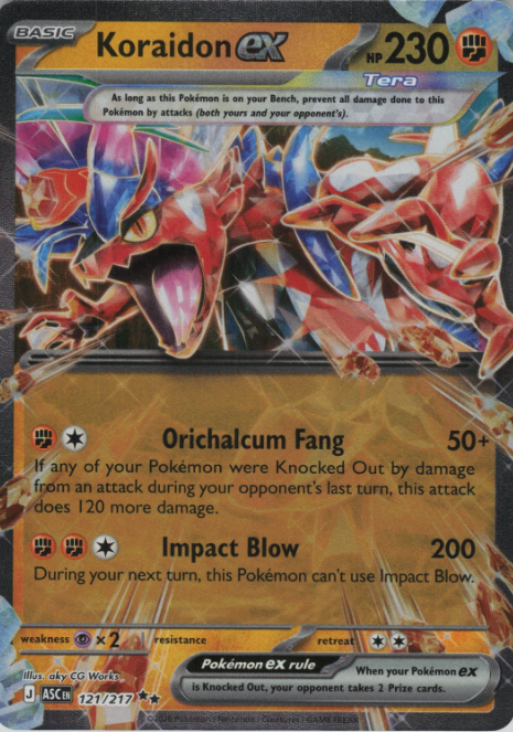 Producto - Koraidon ex (121/217) [Mega Evolution: Ascended Heroes]