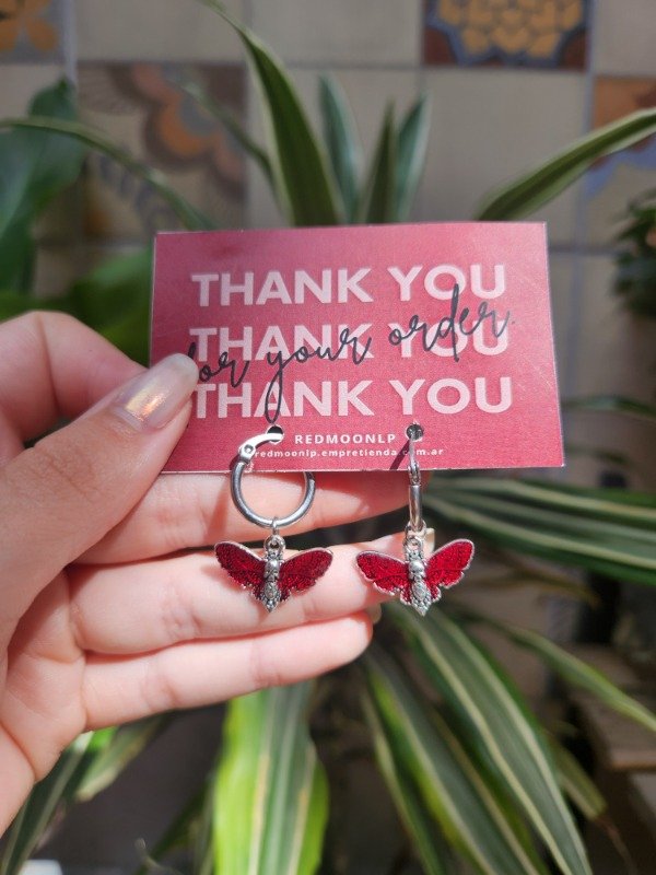 Producto - ARGOLLITAS Death Polilla ACERO QUIRÚRGICO