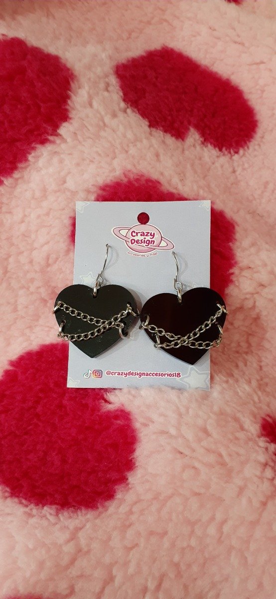 Producto - Aros corazón cadena