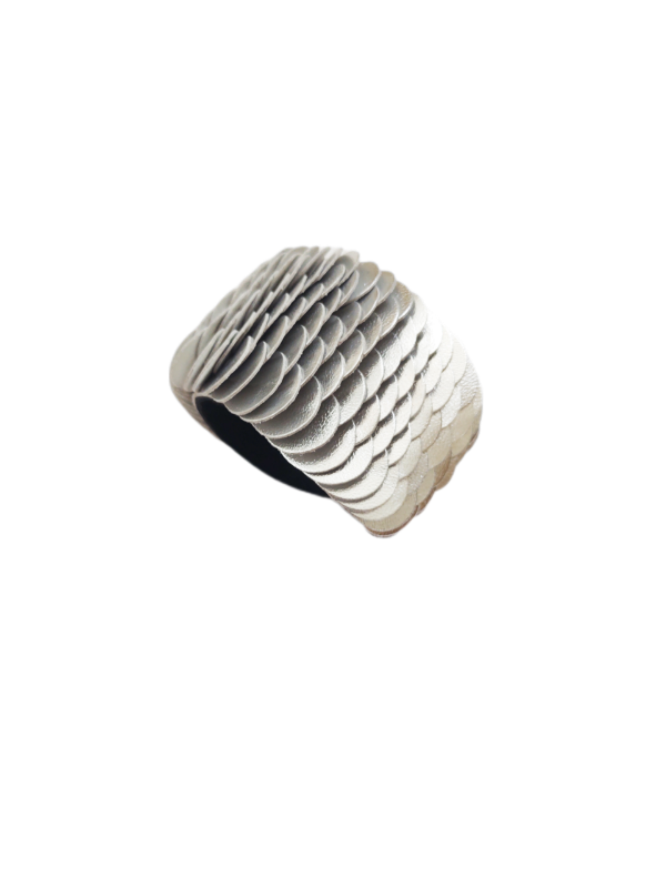 Producto - Brazalete Escamas Plateado - 0