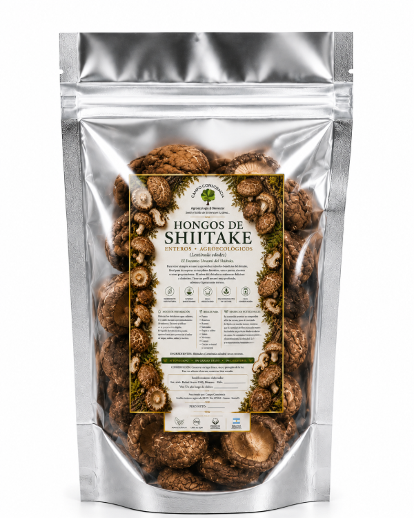 Producto - Hongos de Shiitake Secos Enteros - Agroecológicos