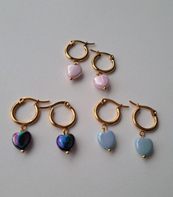 Producto - Aros Corazón Tornazolado