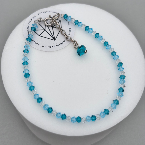 Producto - Pulsera Cristales 3mm  Combinados Del Cielo