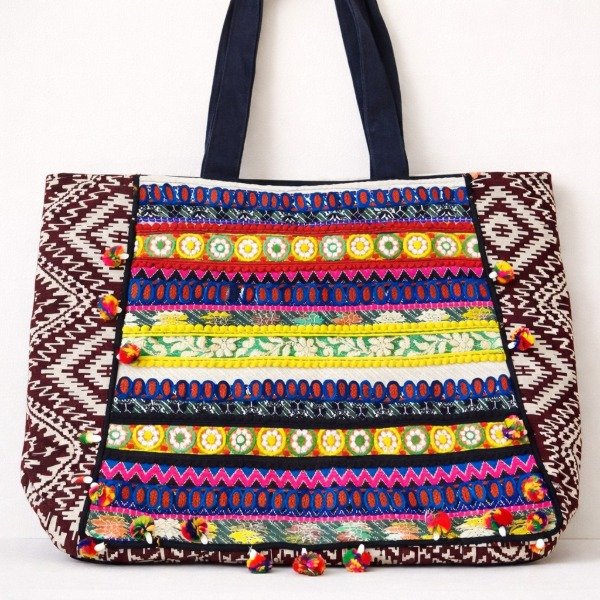 Producto - Bolso Importado India Bordado Cierre Modelo 1 Promo Transf 35.275 y Envio Gratis