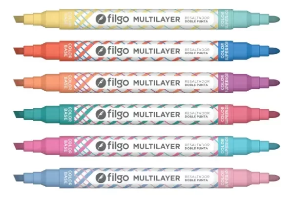 Producto - Resaltador Filgo Multilayer Doble Punta X6
