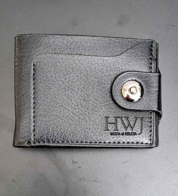 Producto - Billetera Negra con tarjetero externo e interno, billetes