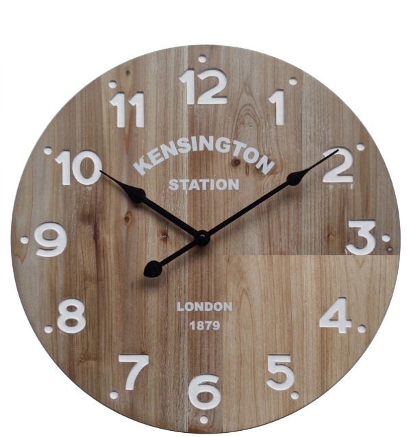Producto - Reloj Madera Números Calados 40 cm