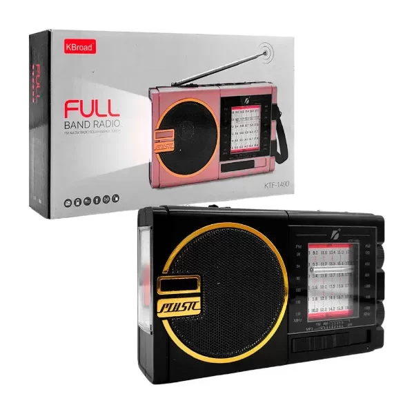 Producto - Radio Am/fm con carga solar y linterna Ktf-1490S - 0
