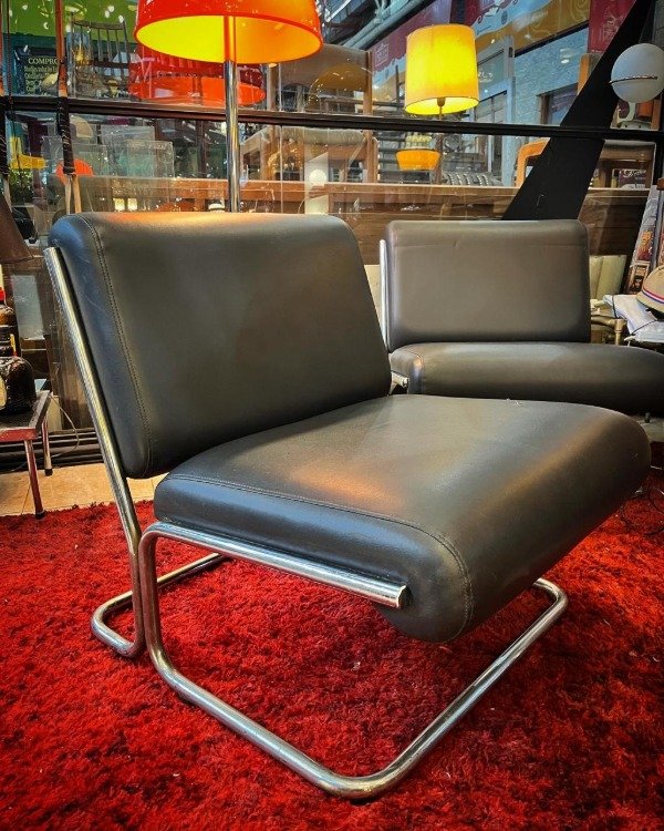 Producto - Sillon de diseño caño cromado