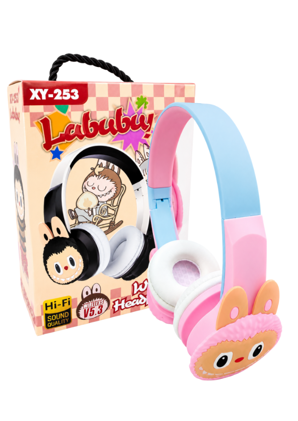 Producto - AURICULAR VINCHA LABUBU WIRELESS XY-253 #6960120722531