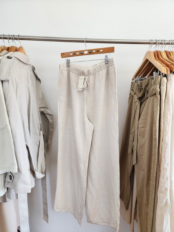Producto - Pantalon lino crudo HyM