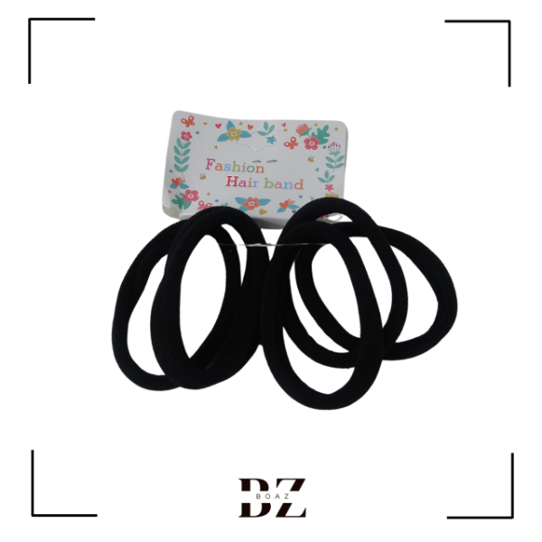 Producto - COLITAS TOALLA X 6 PCS X 12 SET EN CARD NEGRO 5.5 CM - 2160-1