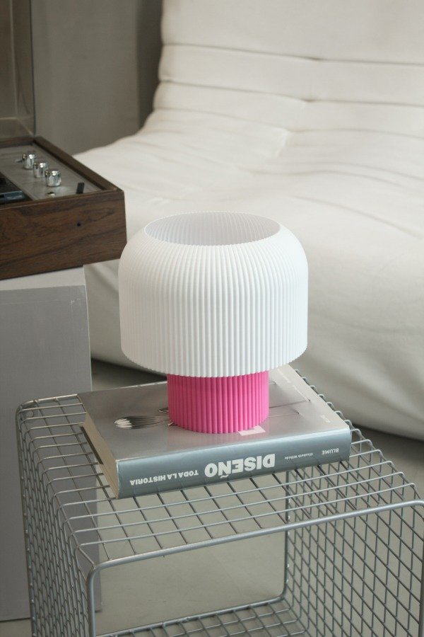 Producto - Lampara Hongo Rosa - 0