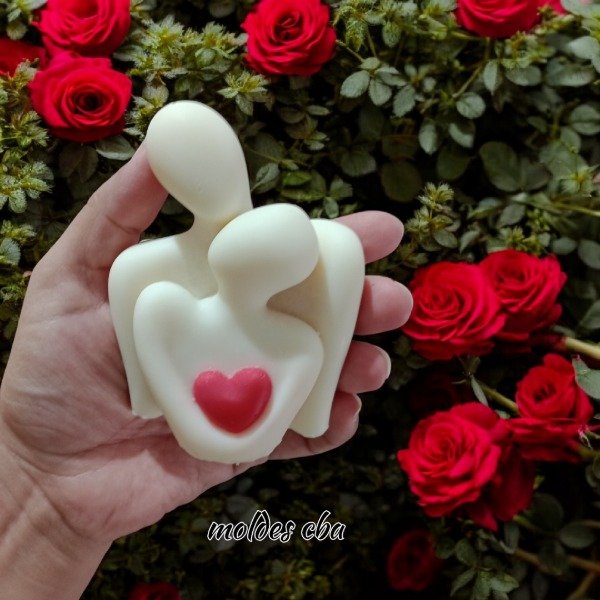 Producto - Molde pareja abrazada con corazón - 1