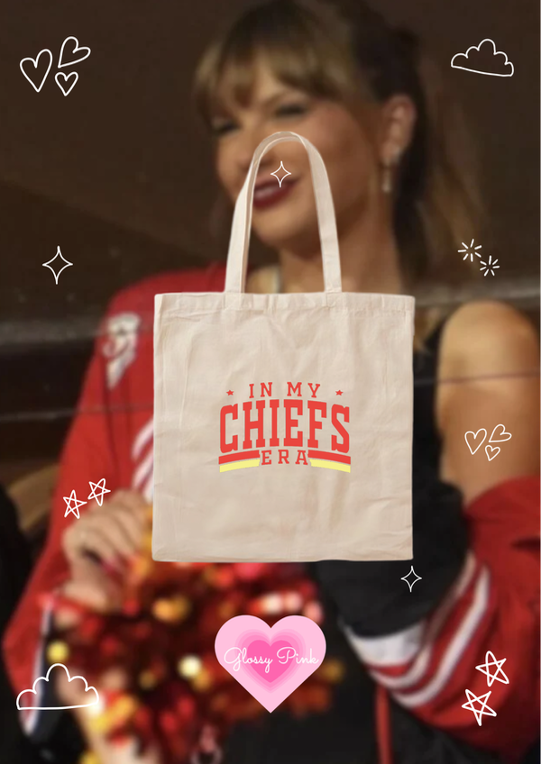 Tote bag in my chiefs era de lienzo