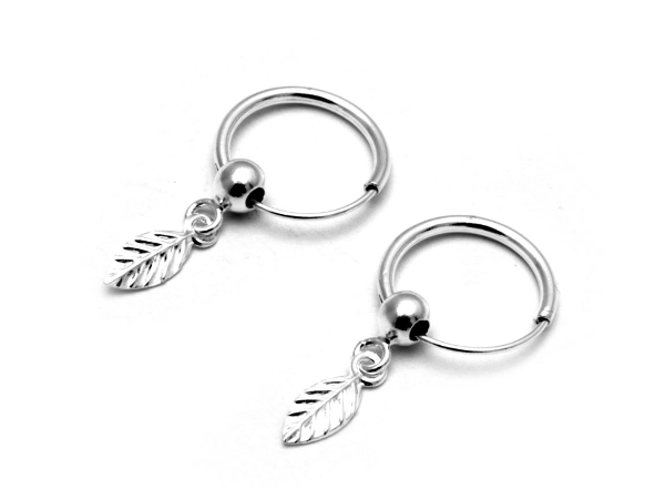 Producto - Argollita hojita y bolita