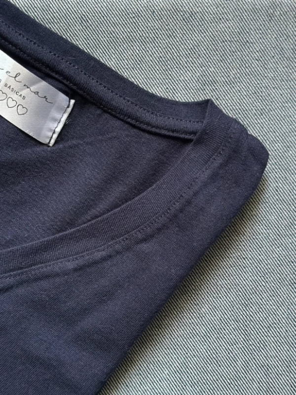 Producto - Mangas Cortas Escote Redondo Azul Marino