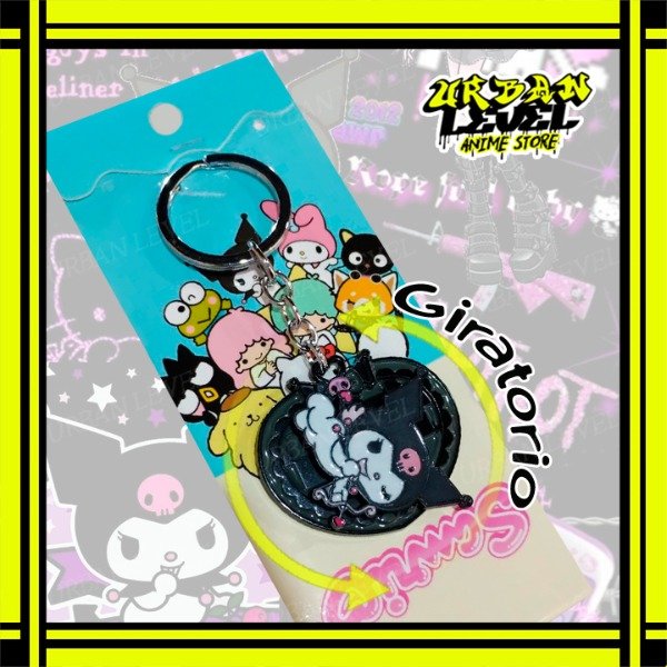 Producto - Llavero Kuromi Metalico Giratorio Sanrio