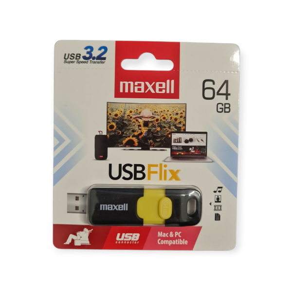 Producto - Pendrive Maxell USBFlix 64 GB USB 3.2 Super Speed