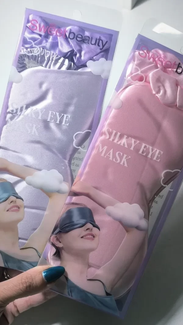 Producto - Antifaz y cola de saten. Scrunchies raso