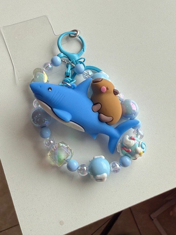 Producto - Correa Strap - llavero perlas capibara en tiburon