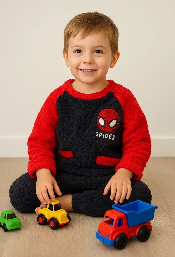 Producto - Pijama invierno Spiderman de peluche